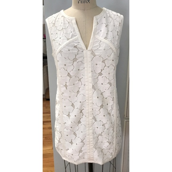 MAGASCHONI WHITE LACE TUNIC - Picture 1 of 7